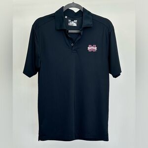 Under Armour MSU Black Polo Shirt